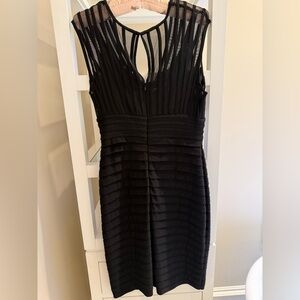 Adrianna Papell Black Strappy Backless Bandage Dress